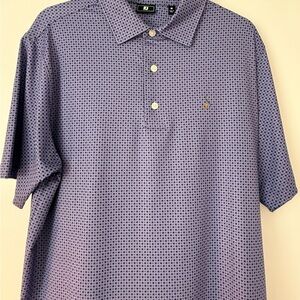 FootJoy Lavender Checkered Performance Polo Shirt